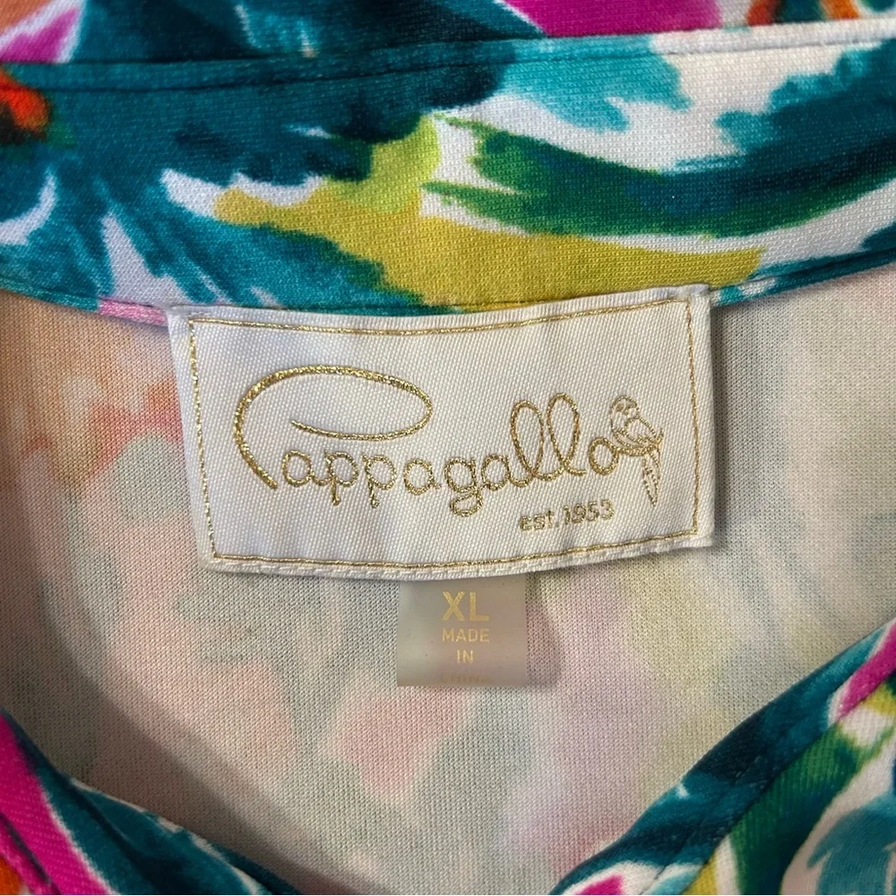 Pappagallo Colorful Tropical Print Midi Dress - Picture 5 of 5
